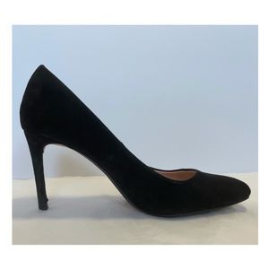 Zara Basic Black Suede Heels